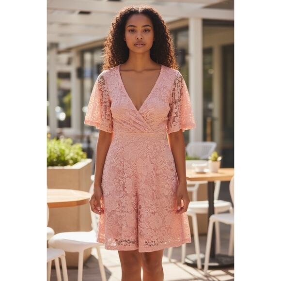 Pink Dress By Shein Size 1XLarge - Picture 5 of 5